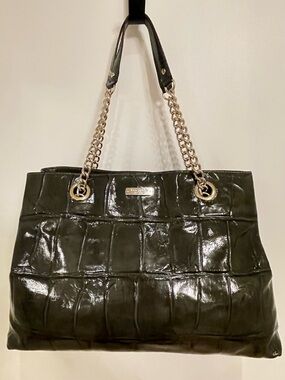 Kate Spade New York Maryanne Knightsbridge Graphite Patent Leather Tote